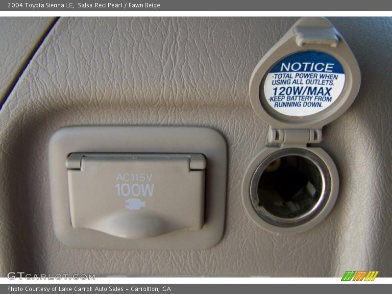 Salsa Red Pearl / Fawn Beige 2004 Toyota Sienna LE