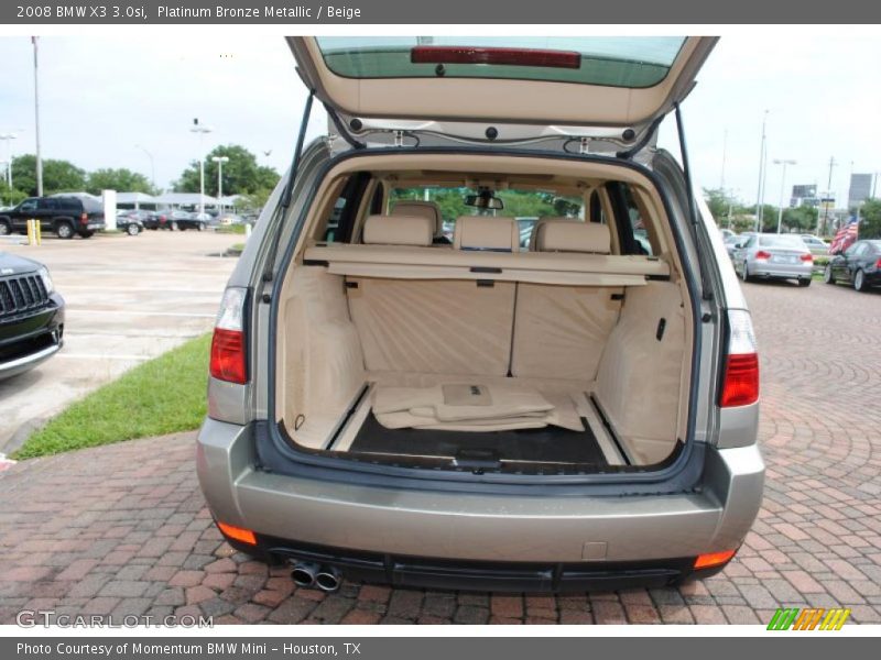 Platinum Bronze Metallic / Beige 2008 BMW X3 3.0si