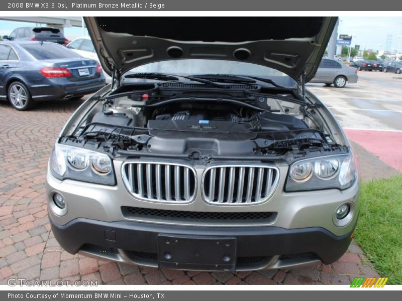 Platinum Bronze Metallic / Beige 2008 BMW X3 3.0si