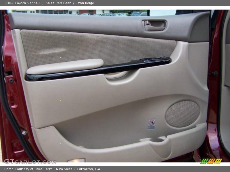 Salsa Red Pearl / Fawn Beige 2004 Toyota Sienna LE