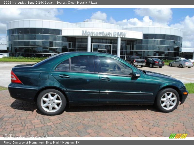 Everest Green Metallic / Java 2003 Mercedes-Benz C 240 Sedan