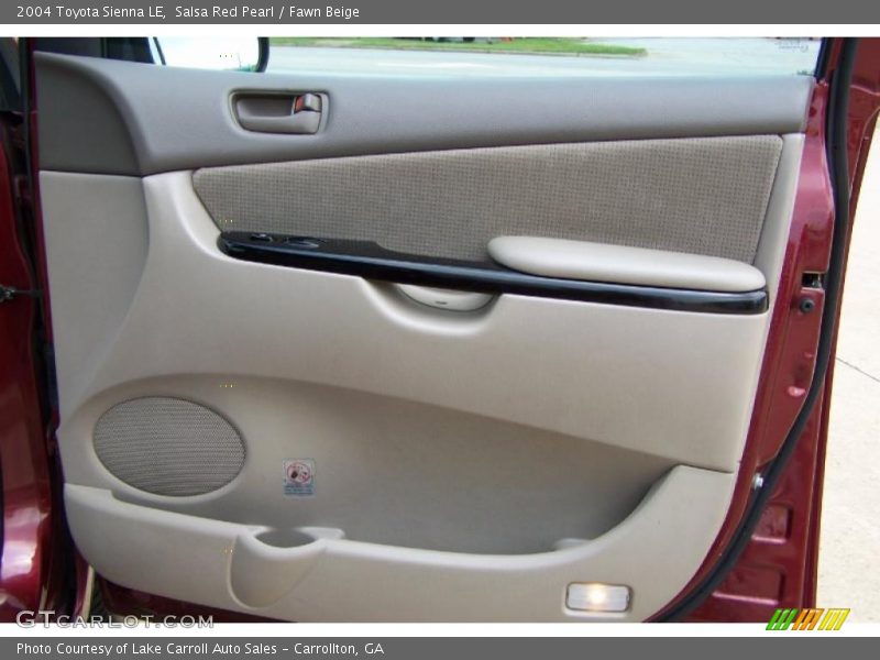 Salsa Red Pearl / Fawn Beige 2004 Toyota Sienna LE