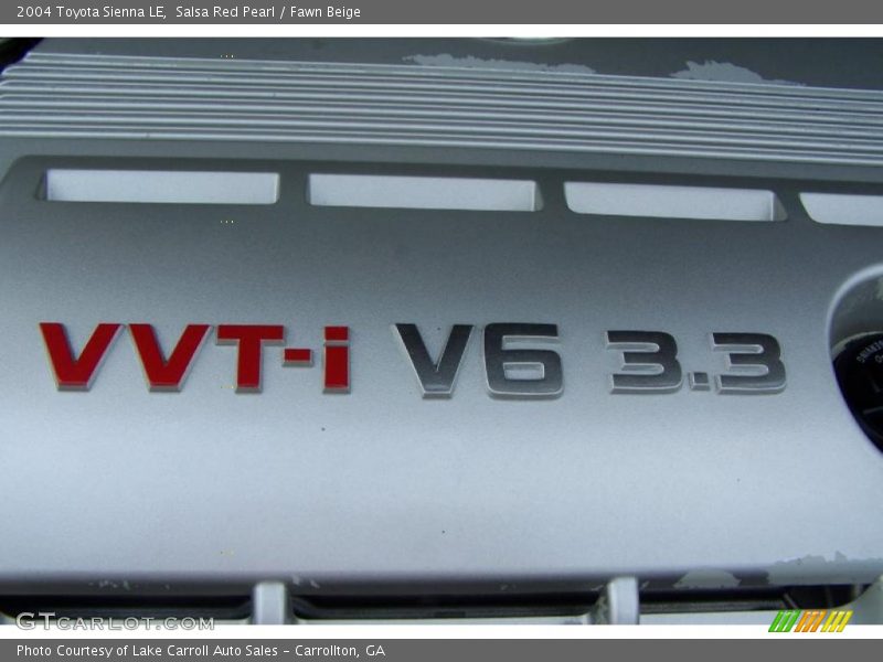 Salsa Red Pearl / Fawn Beige 2004 Toyota Sienna LE