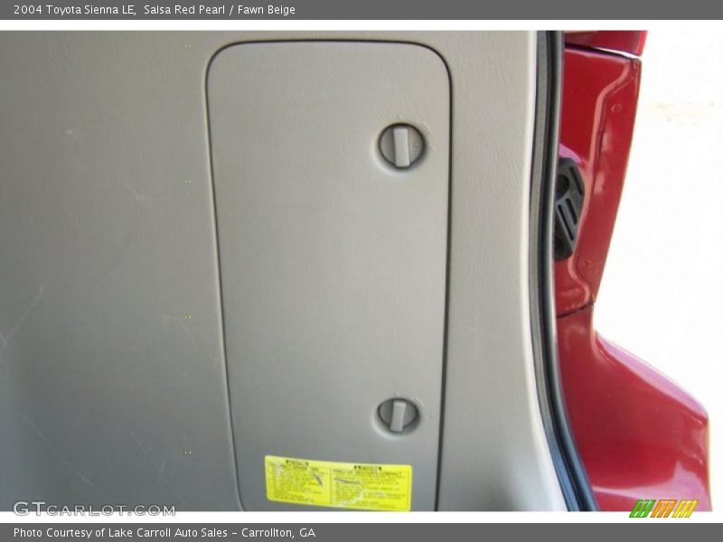 Salsa Red Pearl / Fawn Beige 2004 Toyota Sienna LE