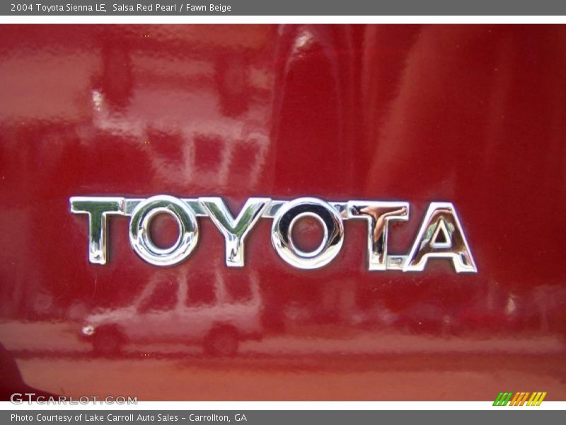 Salsa Red Pearl / Fawn Beige 2004 Toyota Sienna LE