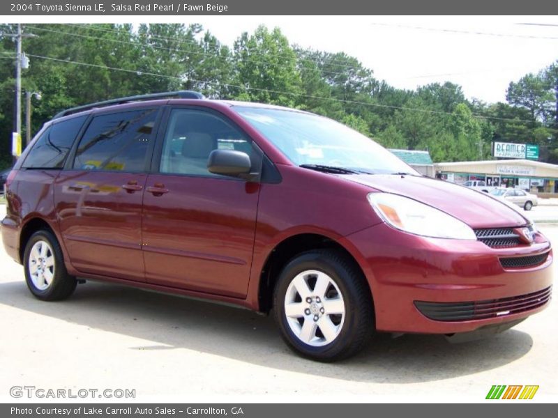 Salsa Red Pearl / Fawn Beige 2004 Toyota Sienna LE