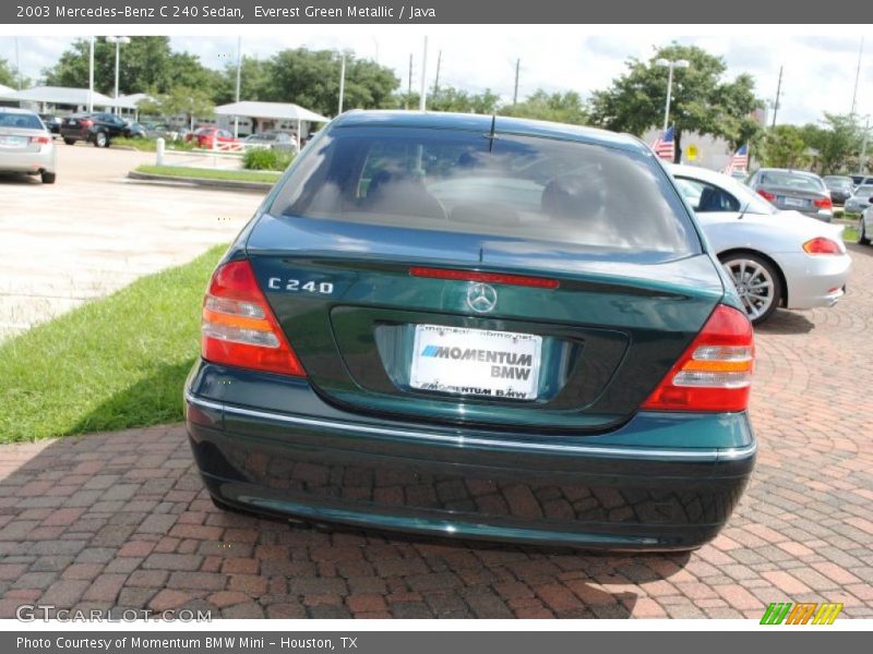 Everest Green Metallic / Java 2003 Mercedes-Benz C 240 Sedan