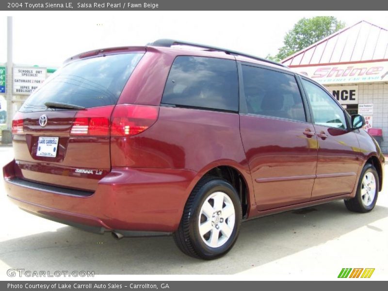 Salsa Red Pearl / Fawn Beige 2004 Toyota Sienna LE