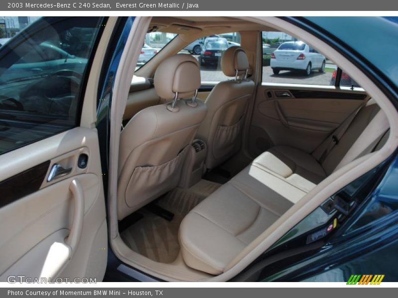 Everest Green Metallic / Java 2003 Mercedes-Benz C 240 Sedan