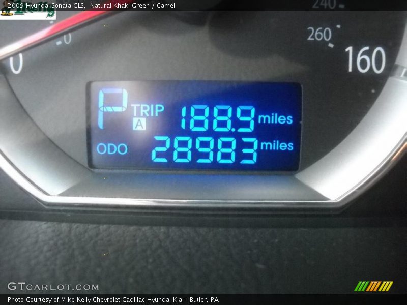 Natural Khaki Green / Camel 2009 Hyundai Sonata GLS
