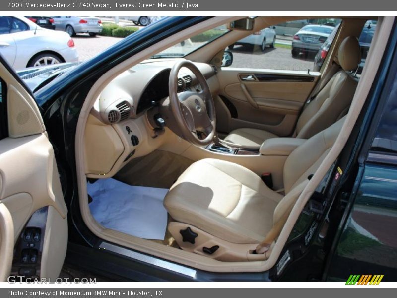 Everest Green Metallic / Java 2003 Mercedes-Benz C 240 Sedan
