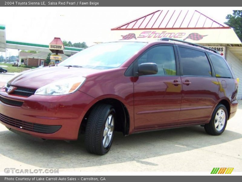 Salsa Red Pearl / Fawn Beige 2004 Toyota Sienna LE