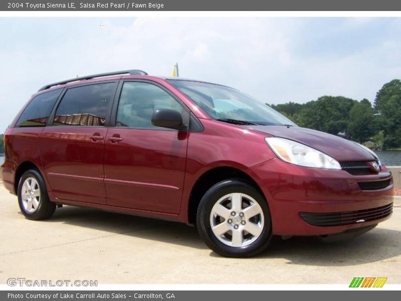 Salsa Red Pearl / Fawn Beige 2004 Toyota Sienna LE
