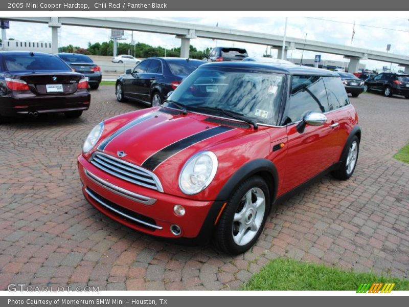 Chili Red / Panther Black 2005 Mini Cooper Hardtop