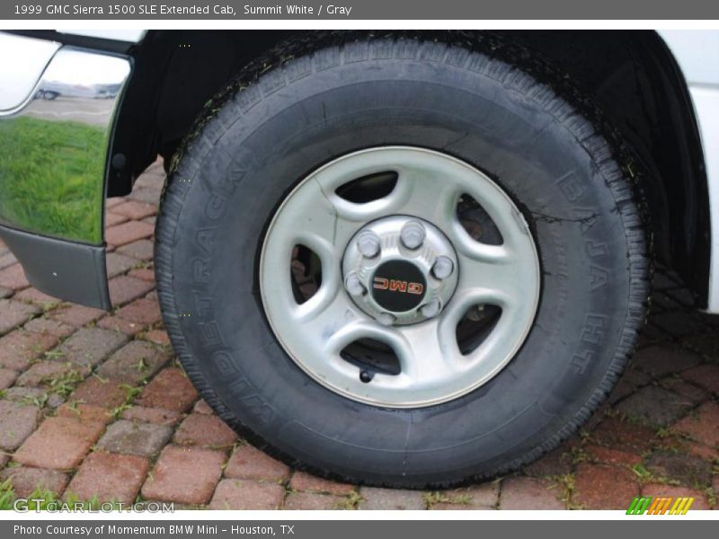 Summit White / Gray 1999 GMC Sierra 1500 SLE Extended Cab