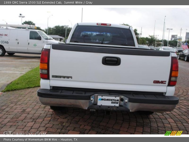 Summit White / Gray 1999 GMC Sierra 1500 SLE Extended Cab