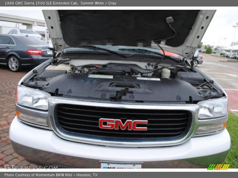 Summit White / Gray 1999 GMC Sierra 1500 SLE Extended Cab