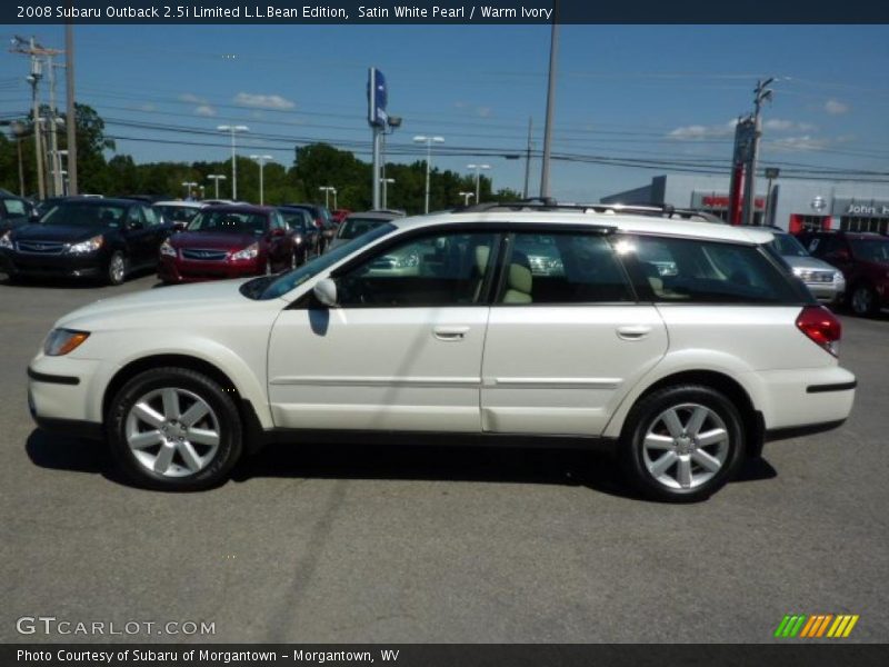 Satin White Pearl / Warm Ivory 2008 Subaru Outback 2.5i Limited L.L.Bean Edition
