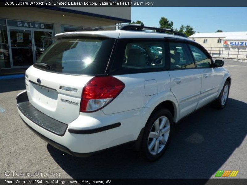 Satin White Pearl / Warm Ivory 2008 Subaru Outback 2.5i Limited L.L.Bean Edition