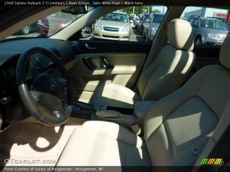Satin White Pearl / Warm Ivory 2008 Subaru Outback 2.5i Limited L.L.Bean Edition