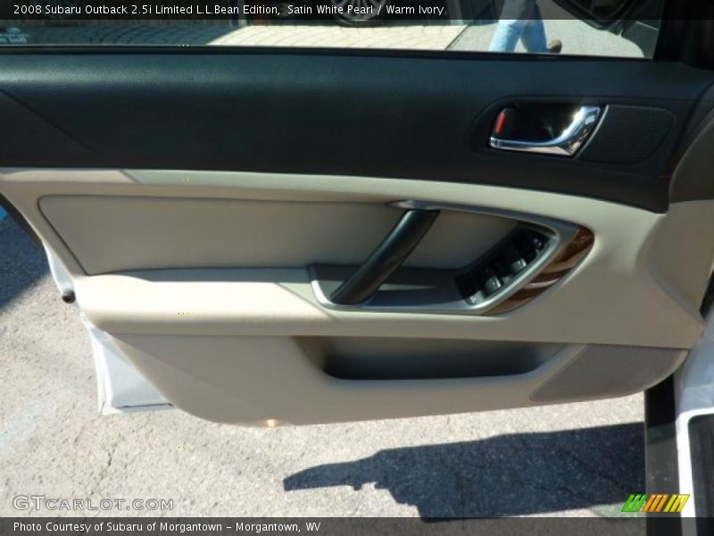Satin White Pearl / Warm Ivory 2008 Subaru Outback 2.5i Limited L.L.Bean Edition