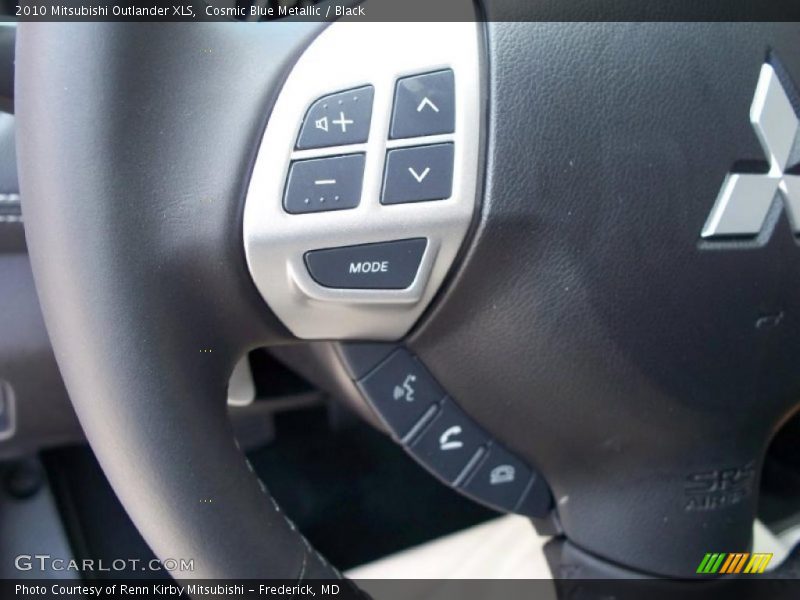 Cosmic Blue Metallic / Black 2010 Mitsubishi Outlander XLS