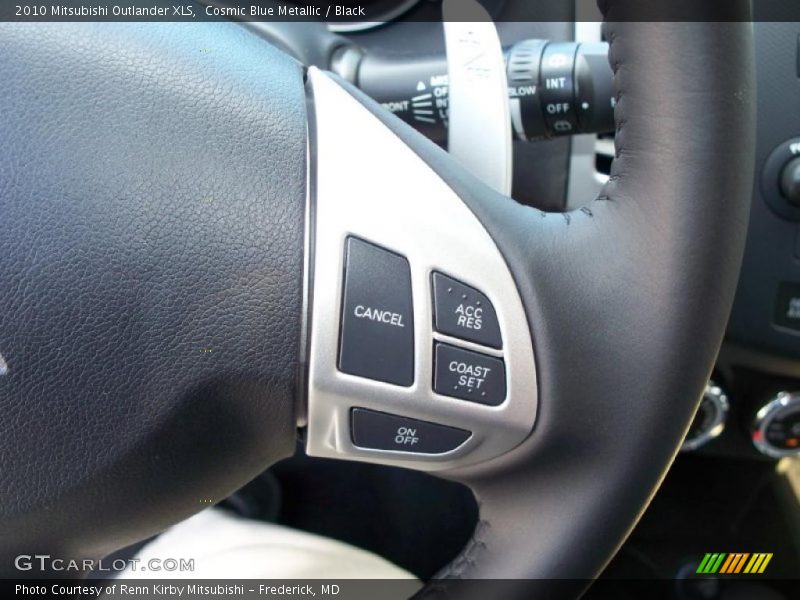 Cosmic Blue Metallic / Black 2010 Mitsubishi Outlander XLS