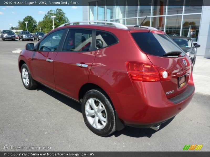 Venom Red / Black 2010 Nissan Rogue SL AWD