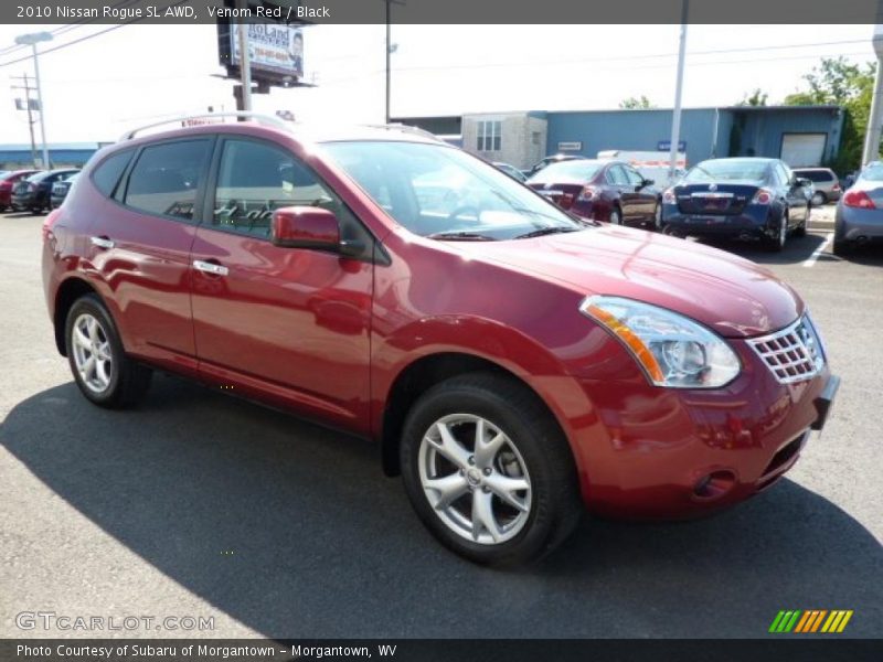 Venom Red / Black 2010 Nissan Rogue SL AWD
