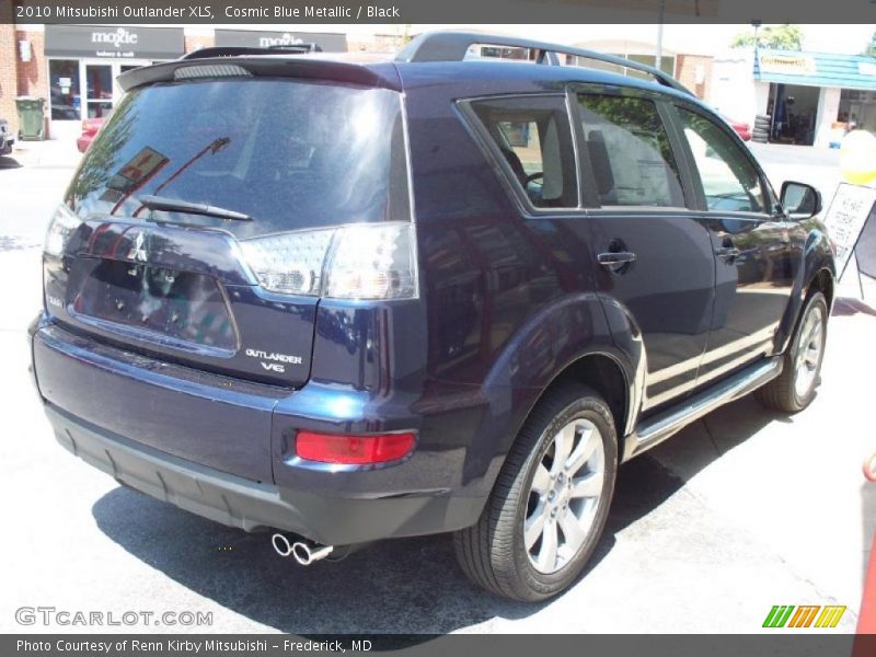 Cosmic Blue Metallic / Black 2010 Mitsubishi Outlander XLS
