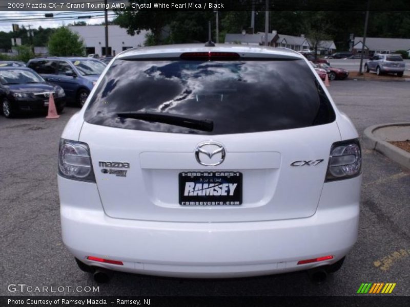 Crystal White Pearl Mica / Black 2009 Mazda CX-7 Grand Touring AWD