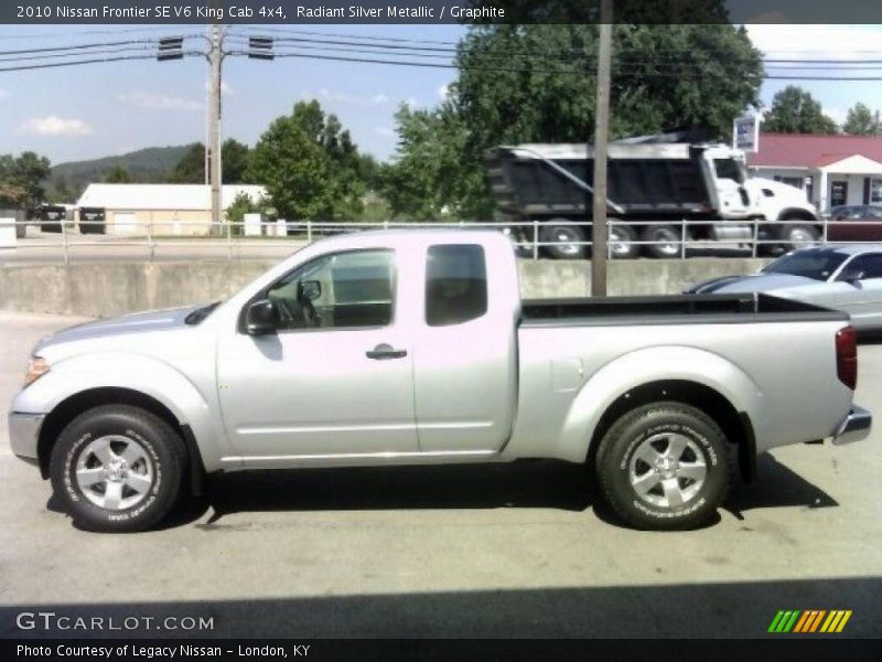 Radiant Silver Metallic / Graphite 2010 Nissan Frontier SE V6 King Cab 4x4