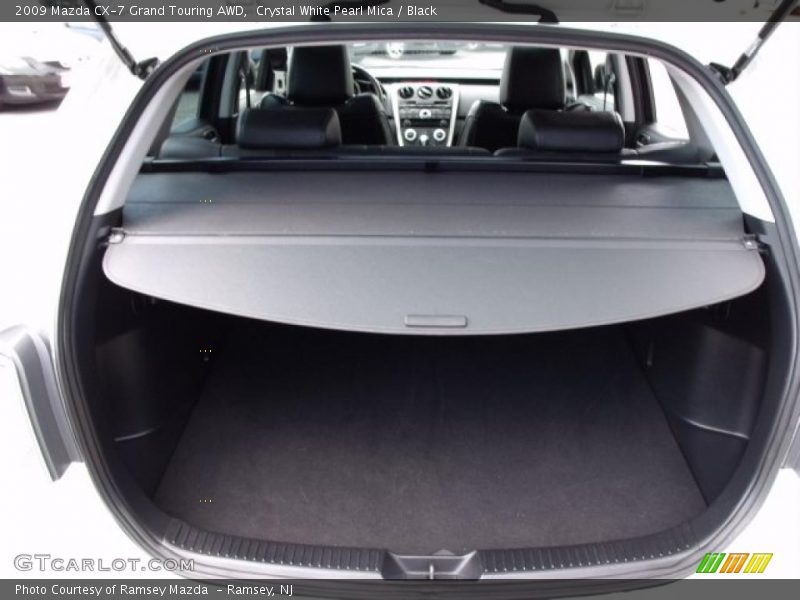 Crystal White Pearl Mica / Black 2009 Mazda CX-7 Grand Touring AWD