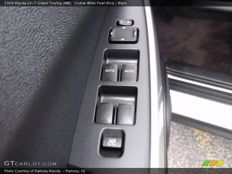 Crystal White Pearl Mica / Black 2009 Mazda CX-7 Grand Touring AWD