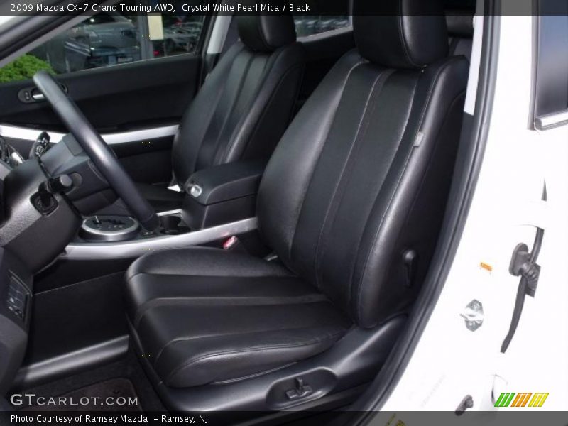 Crystal White Pearl Mica / Black 2009 Mazda CX-7 Grand Touring AWD