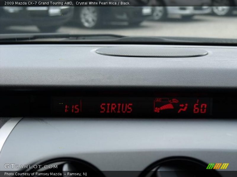 Crystal White Pearl Mica / Black 2009 Mazda CX-7 Grand Touring AWD
