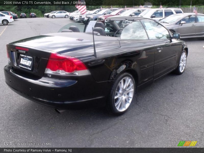 Solid Black / Off Black 2006 Volvo C70 T5 Convertible