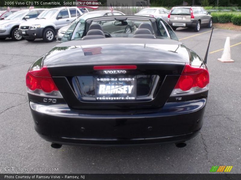 Solid Black / Off Black 2006 Volvo C70 T5 Convertible