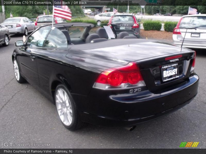 Solid Black / Off Black 2006 Volvo C70 T5 Convertible