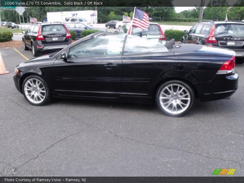 Solid Black / Off Black 2006 Volvo C70 T5 Convertible