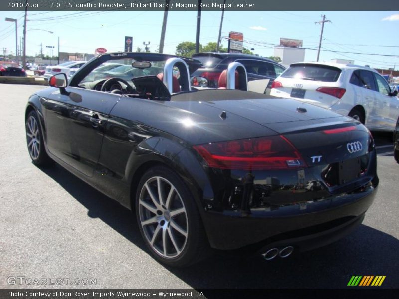 Brilliant Black / Magma Red Nappa Leather 2010 Audi TT 2.0 TFSI quattro Roadster