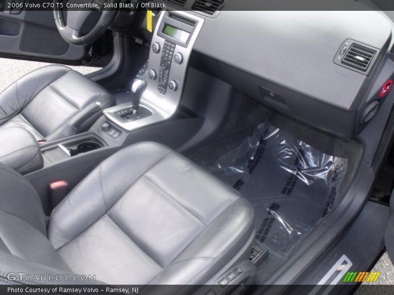 Solid Black / Off Black 2006 Volvo C70 T5 Convertible