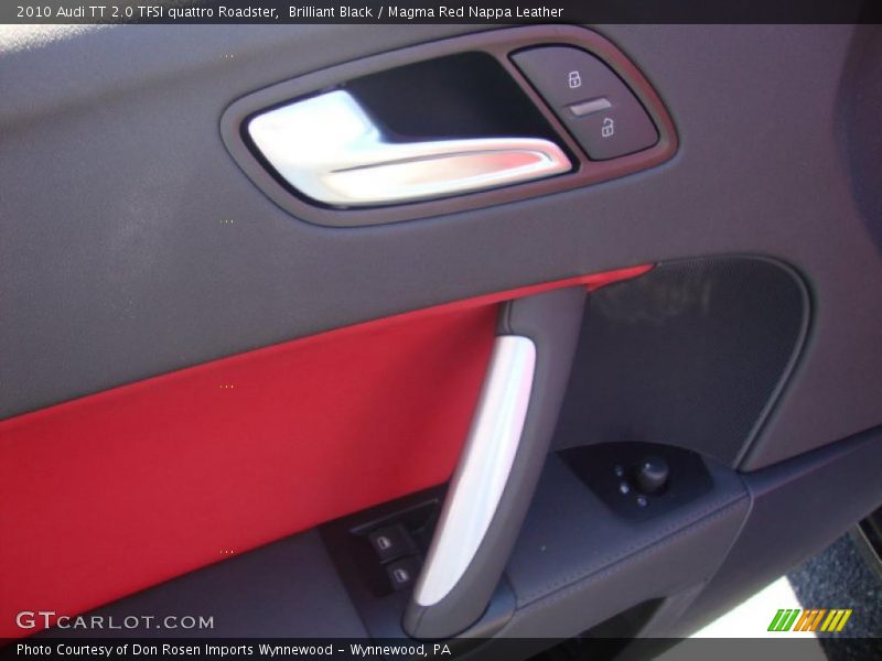 Brilliant Black / Magma Red Nappa Leather 2010 Audi TT 2.0 TFSI quattro Roadster
