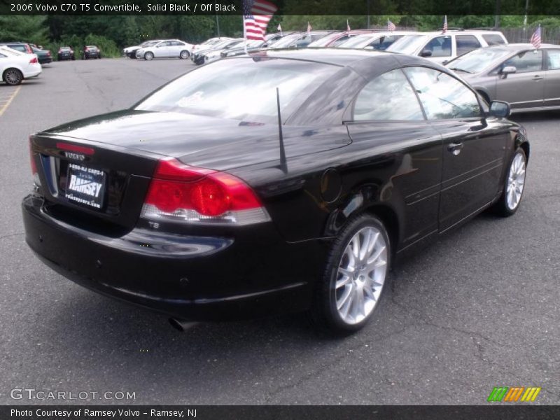 Solid Black / Off Black 2006 Volvo C70 T5 Convertible