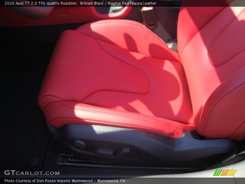 Brilliant Black / Magma Red Nappa Leather 2010 Audi TT 2.0 TFSI quattro Roadster