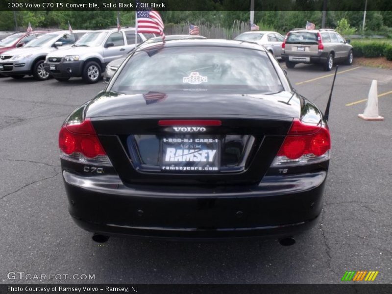 Solid Black / Off Black 2006 Volvo C70 T5 Convertible