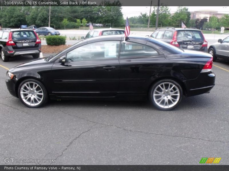 Solid Black / Off Black 2006 Volvo C70 T5 Convertible