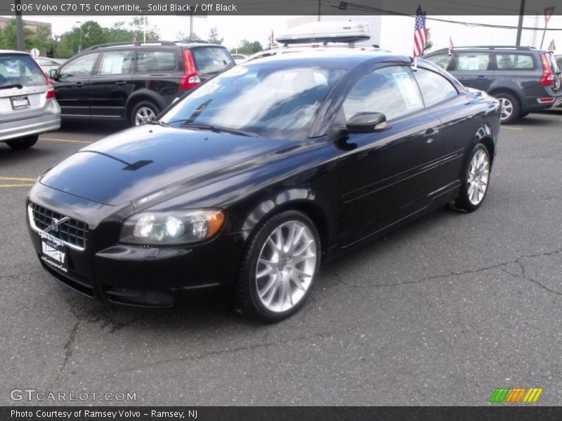 Solid Black / Off Black 2006 Volvo C70 T5 Convertible