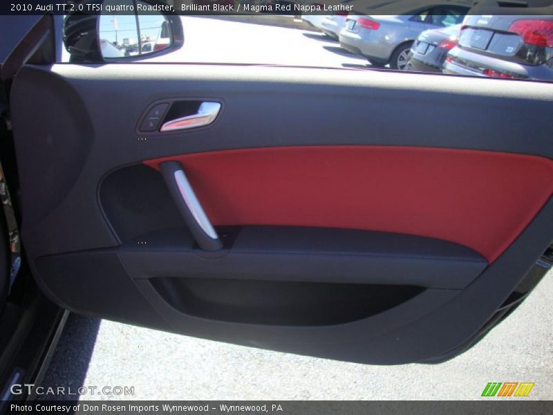 Brilliant Black / Magma Red Nappa Leather 2010 Audi TT 2.0 TFSI quattro Roadster