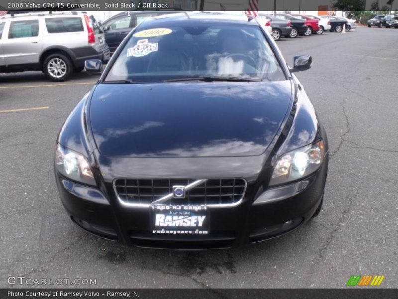 Solid Black / Off Black 2006 Volvo C70 T5 Convertible
